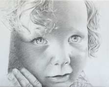 portraits au fusain