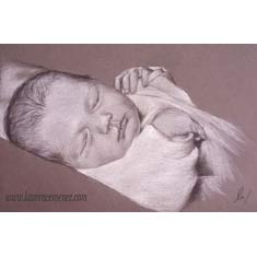 portrait aux pastels sur commande