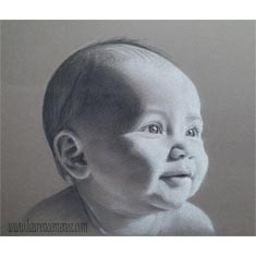 portrait aux pastels sur commande