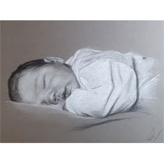 portrait aux pastels sur commande