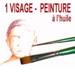 portrait de 1 visage en peinture à l'huile sur commande