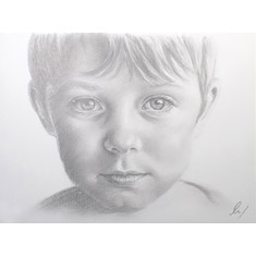 Cliquez pour agrandir portrait au fusain sur commande