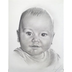 Cliquez pour agrandir portrait au fusain sur commande