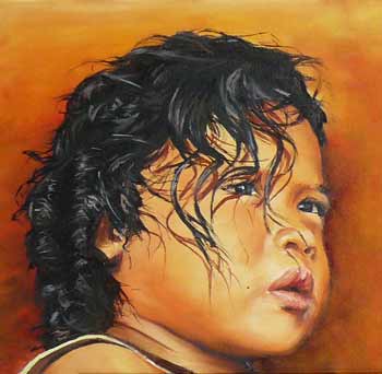 portrait en peinture huile sur commande