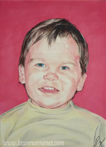 portrait en peinture huile sur commande