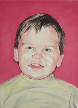 portrait en peinture huile sur commande