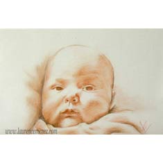 Cliquez pour agrandir portrait à la sanguine sur commande