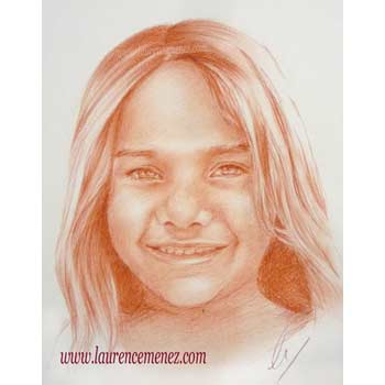 Retour aux portraits portrait à la sanguine sur commande