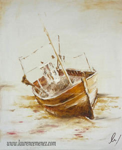 Sienne, peinture à l'huile sur toile, Laurence Menez Artiste-peintre